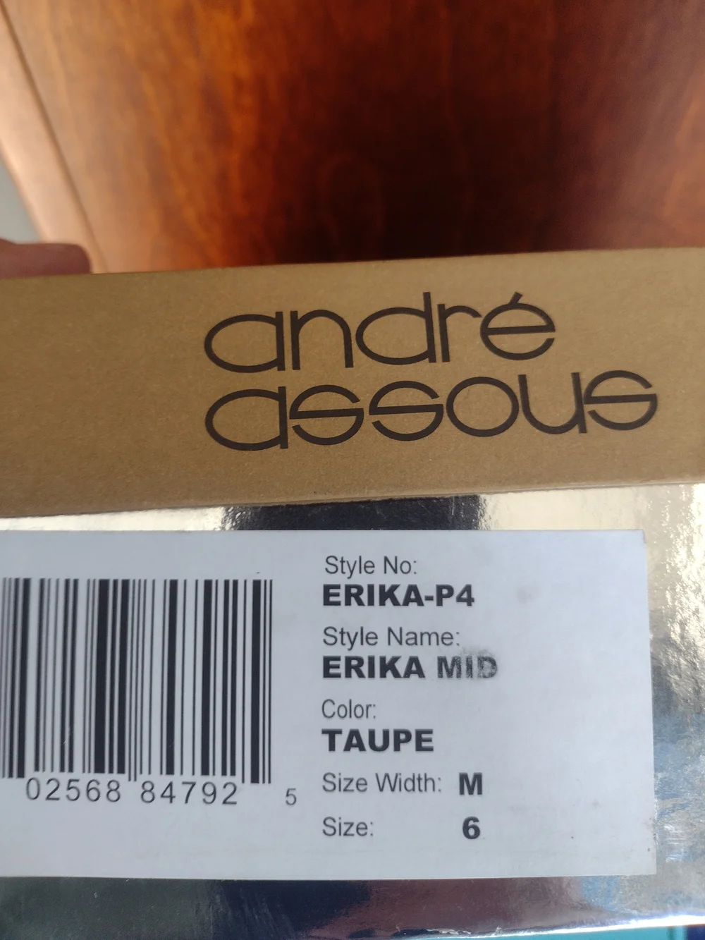 Andre Assous Taupe Elastic Cross-Strap Wedge Espadrilles